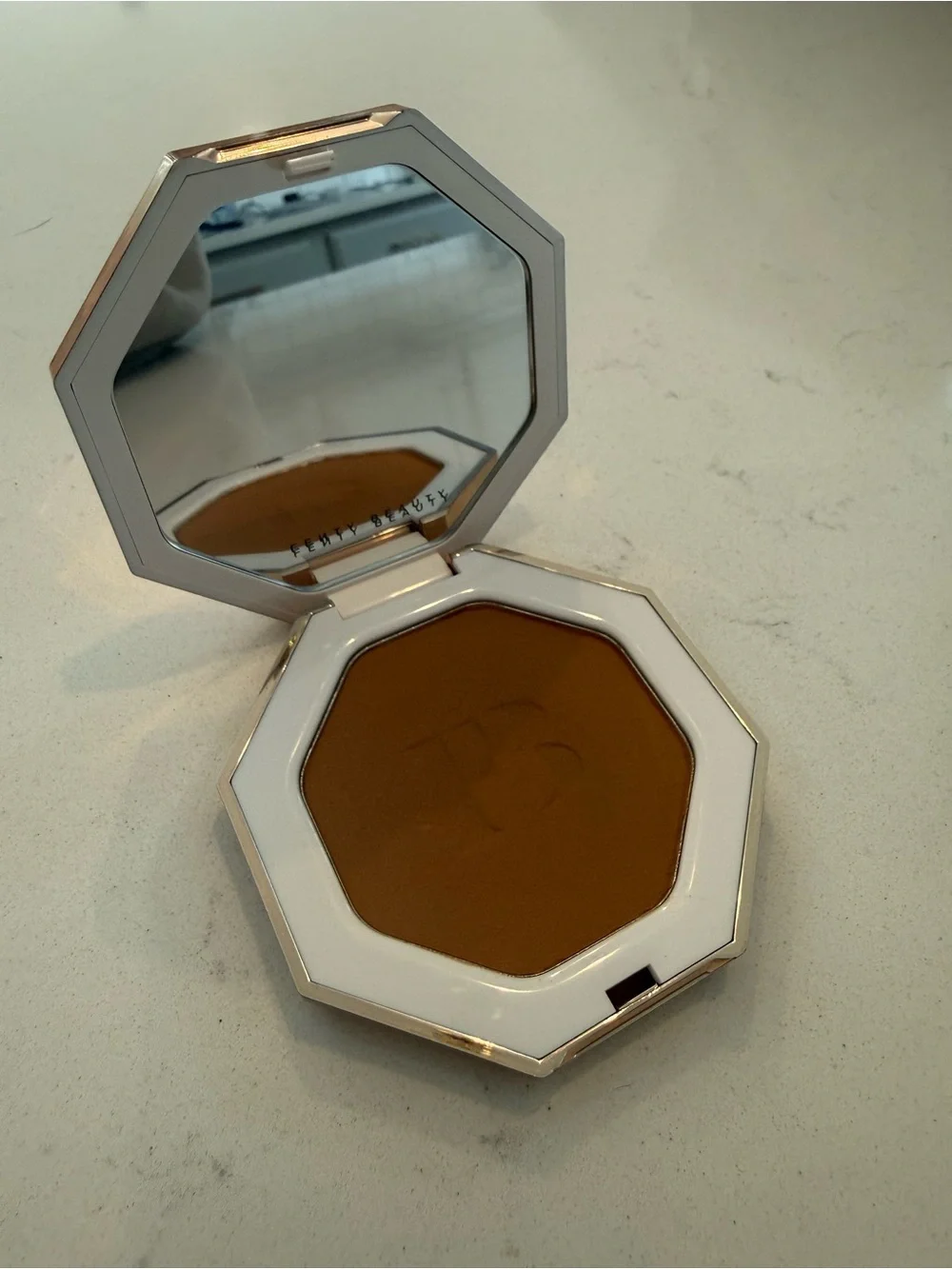 Fenty Beauty Rose Gold Octagonal Wall Mirror Accent